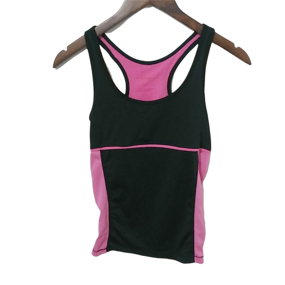 A.   14 16 Girls Black Pink Athletic Tank Top Kids